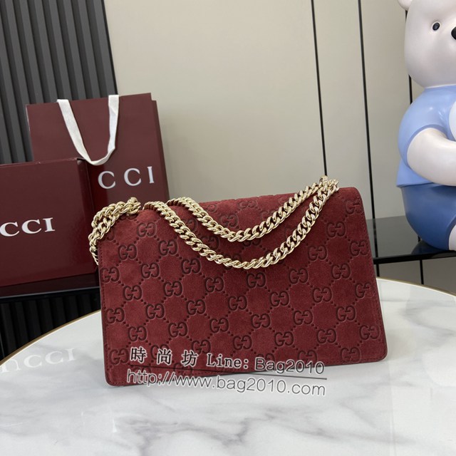 Gucci專櫃古馳經典Dionysus系列小號肩背包鏈條肩背包 jh2349型號：818145